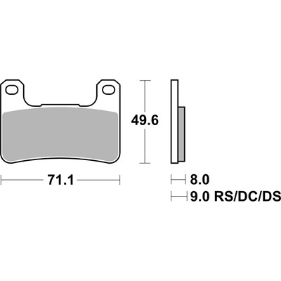 Bild von Bremsbeläge Racing Dual Carbon