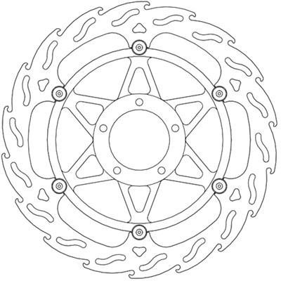 Bild von Bremsscheibe Flame Street Floating