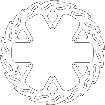 Bild von Bremsscheiben Flame Street vorne links