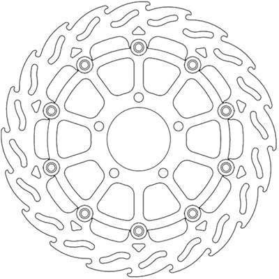 Bild von Bremsscheiben Flame Street vorne links