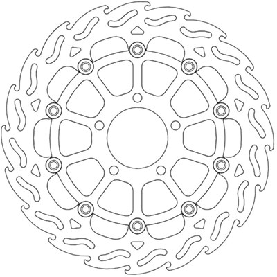 Bild von Bremsscheiben Flame Street vorne links