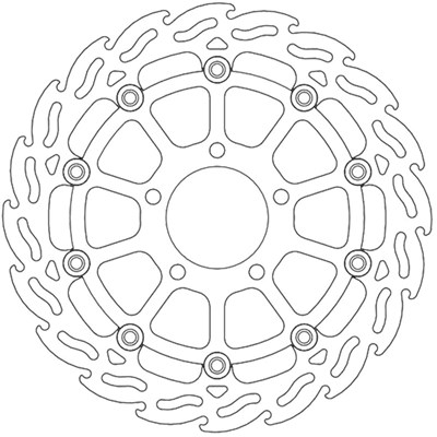 Bild von Bremsscheiben Flame Street vorne links