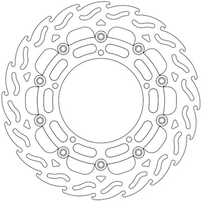Bild von Bremsscheiben Flame Street vorne links