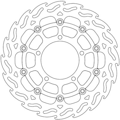 Bild von Bremsscheiben Flame Street vorne links