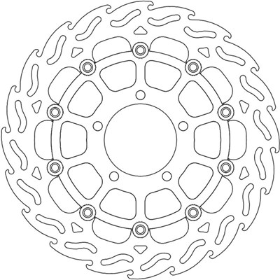 Bild von Bremsscheiben Flame Street vorne links