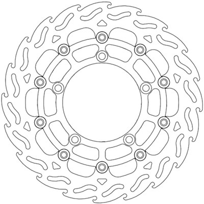 Bild von Bremsscheiben Flame Street vorne links