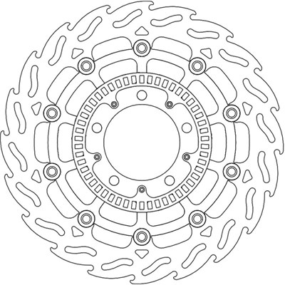 Bild von Bremsscheiben Flame Street vorne links