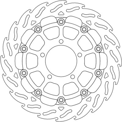 Bild von Bremsscheiben Flame Street vorne links