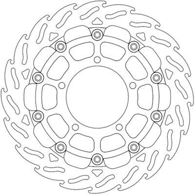 Bild von Bremsscheiben Flame Street vorne links