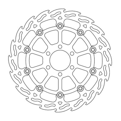 Bild von Bremsscheiben Flame Street vorne links