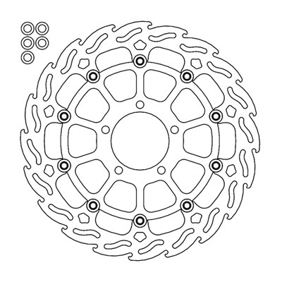 Bild von Bremsscheiben Flame Street vorne links