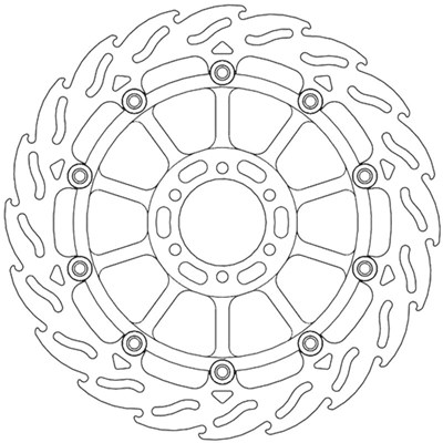 Bild von Bremsscheiben Flame Street vorne links