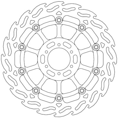 Bild von Bremsscheiben Flame Street vorne links
