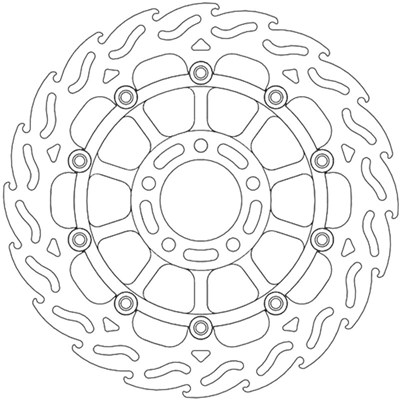 Bild von Bremsscheiben Flame Street vorne links