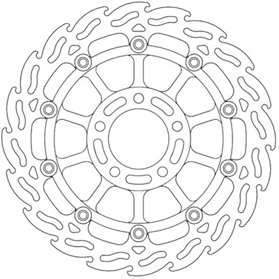 Bild von Bremsscheiben Flame Street vorne links