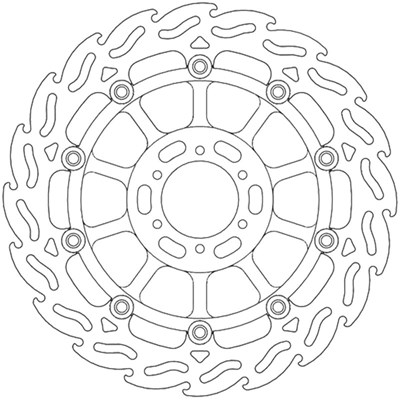 Bild von Bremsscheiben Flame Street vorne links