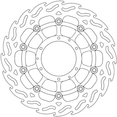 Bild von Bremsscheiben Flame Street vorne links