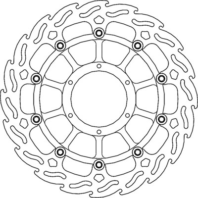 Bild von Bremsscheiben Flame Street vorne links