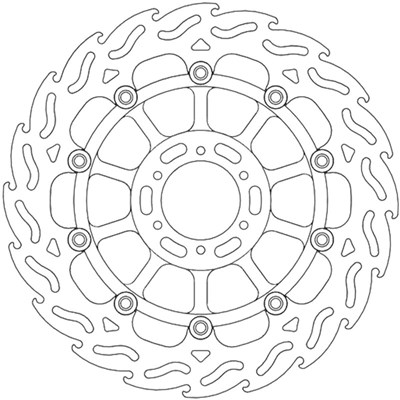 Bild von Bremsscheiben Flame Street vorne links