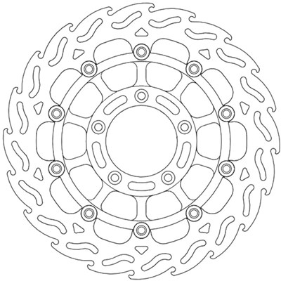Bild von Bremsscheiben Flame Street vorne links