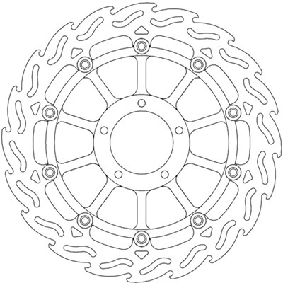 Bild von Bremsscheiben Flame Street vorne links