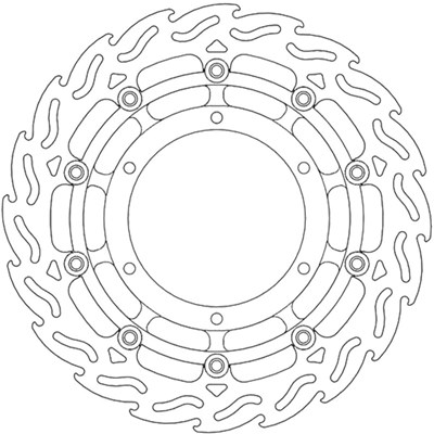 Bild von Bremsscheiben Flame Street vorne links