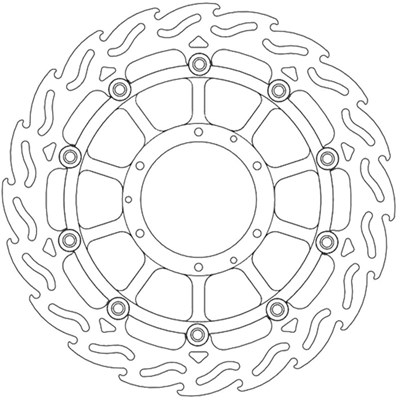 Bild von Bremsscheiben Flame Street vorne links