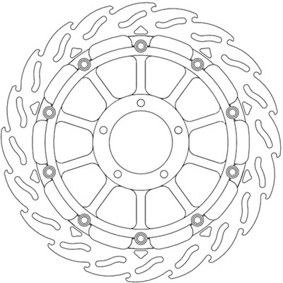 Bild von Bremsscheiben Flame Street vorne links
