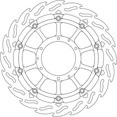 Bild von Bremsscheiben Flame Street vorne links