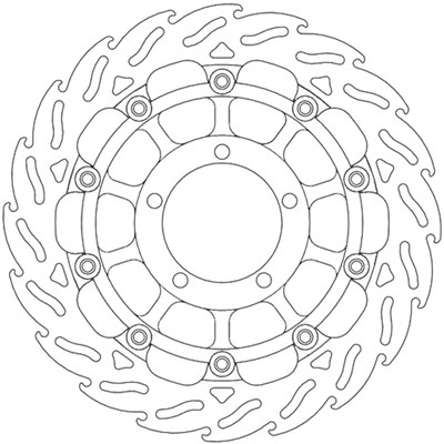 Bild von Bremsscheiben Flame Street vorne links