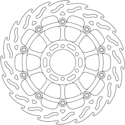 Bild von Bremsscheiben Flame Street vorne links