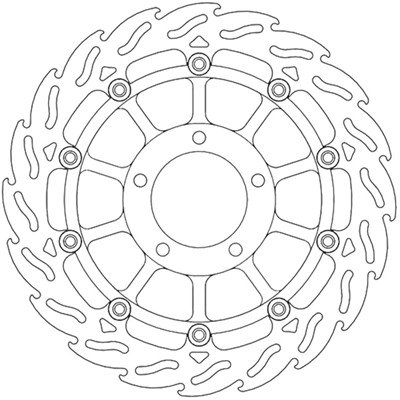 Bild von Bremsscheiben Flame Street vorne links