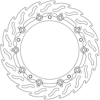 Bild von Bremsscheiben Flame Street vorne links