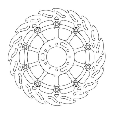 Bild von Bremsscheiben Flame Street vorne links