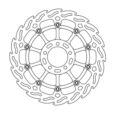 Bild von Bremsscheiben Flame Street vorne links