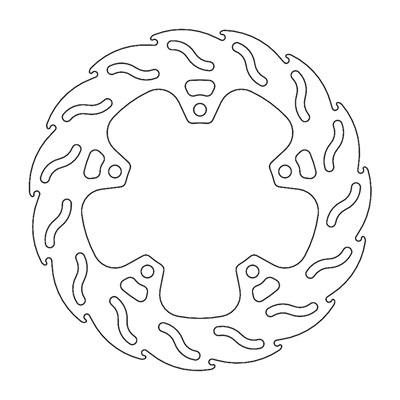 Bild von Bremsscheiben Flame hinten