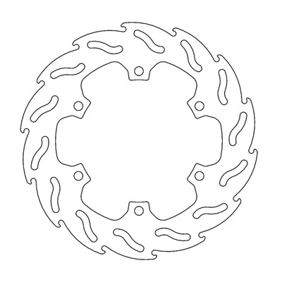 Bild von Bremsscheiben Flame hinten