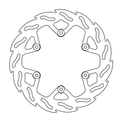 Bild von Bremsscheiben Offroad Flame hinten