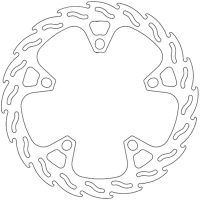 Bild von Bremsscheiben Scooter Flame