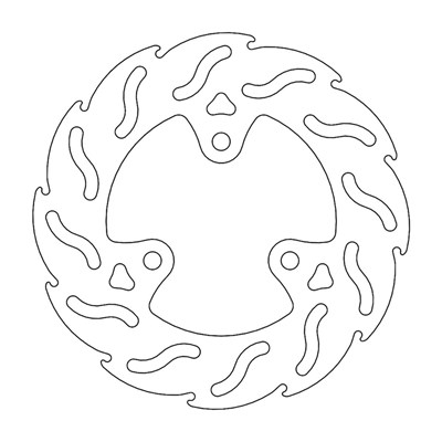 Bild von Bremsscheiben Scooter Flame