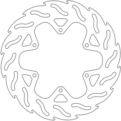 Bild von Bremsscheiben Street Flame vorne rechts