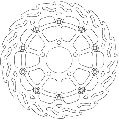 Bild von Bremsscheiben Street Flame vorne rechts