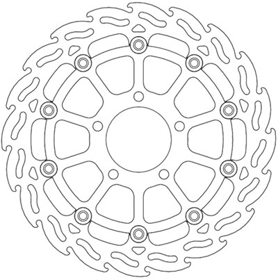 Bild von Bremsscheiben Street Flame vorne rechts