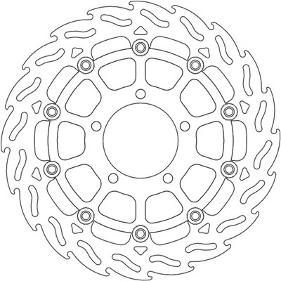 Bild von Bremsscheiben Street Flame vorne rechts