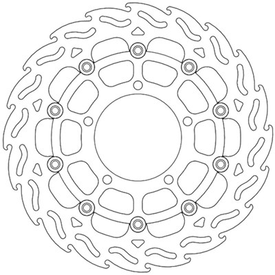 Bild von Bremsscheiben Street Flame vorne rechts
