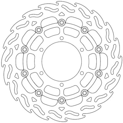 Bild von Bremsscheiben Street Flame vorne rechts