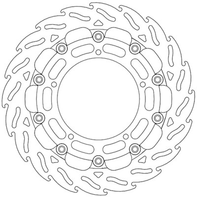 Bild von Bremsscheiben Street Flame vorne rechts