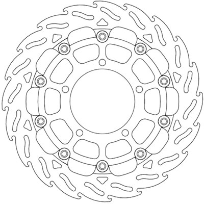 Bild von Bremsscheiben Street Flame vorne rechts