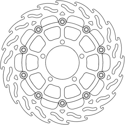 Bild von Bremsscheiben Street Flame vorne rechts
