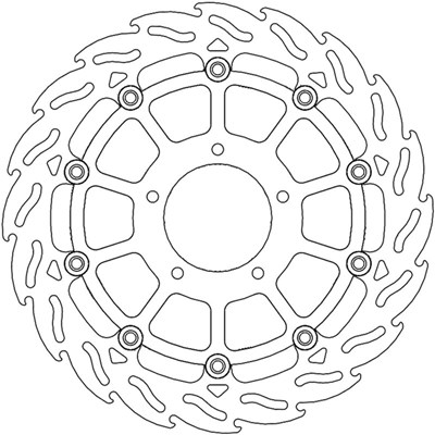 Bild von Bremsscheiben Street Flame vorne rechts